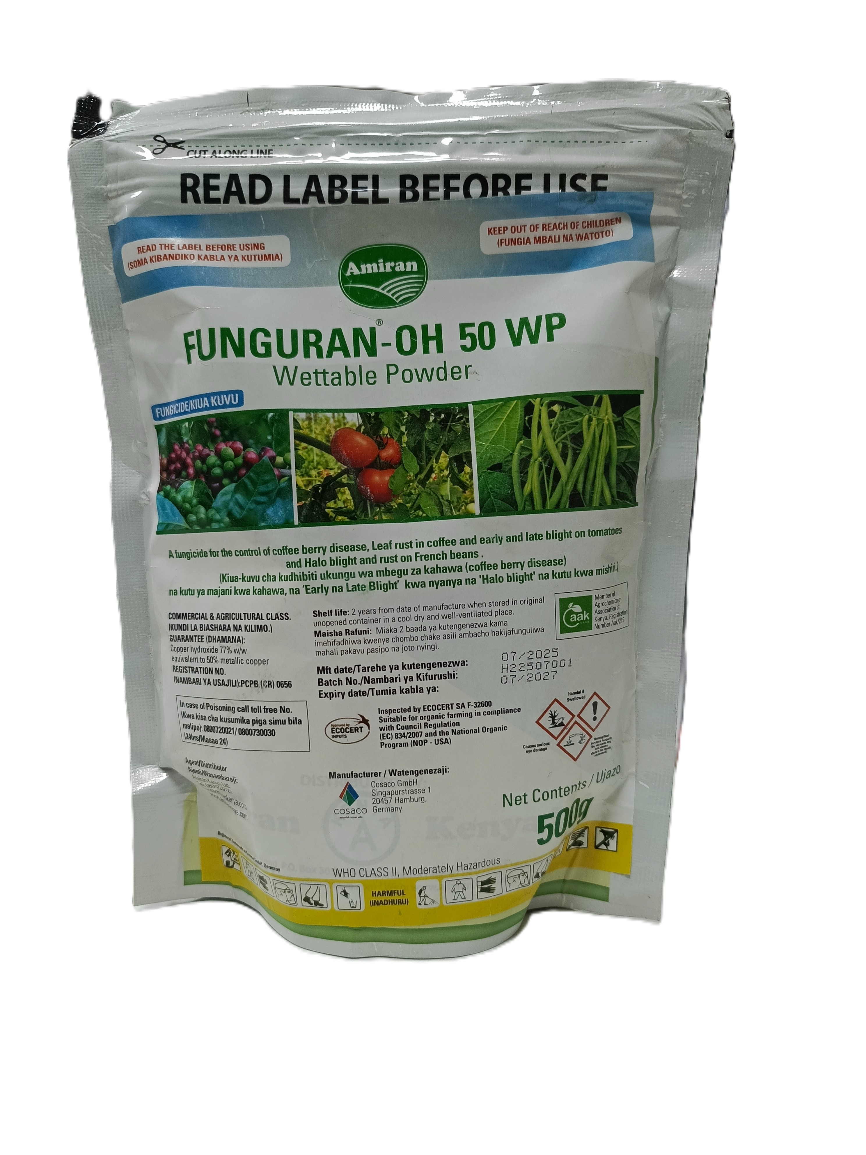 Funguran-OH 50 WP - Amiran Kenya Limited Crop Protection Products in Kenya | Mel-Agri