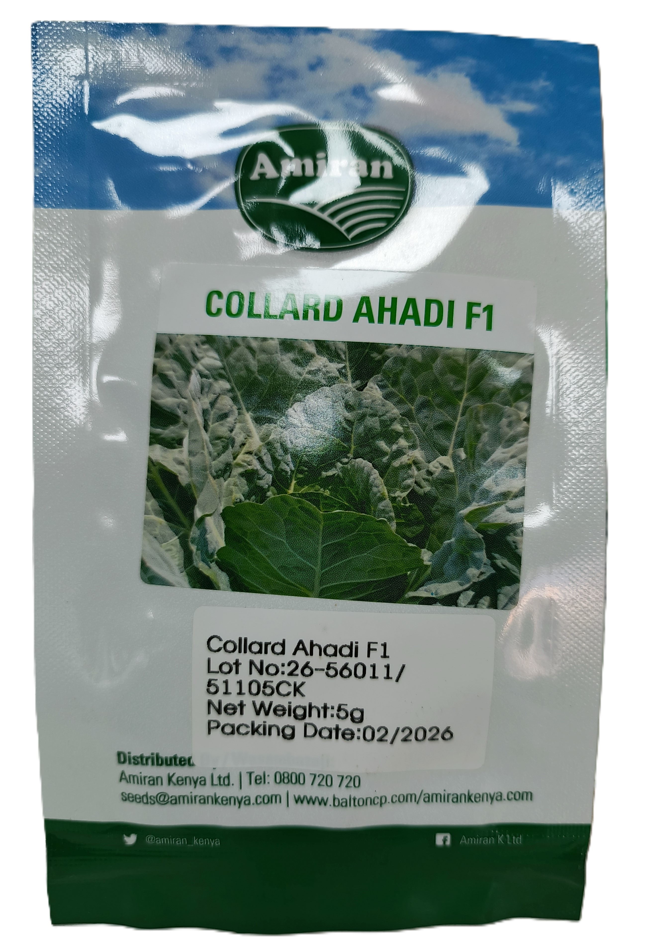 Buy Collard Ahadi F1 Seeds online at Mel-Agri Seeds