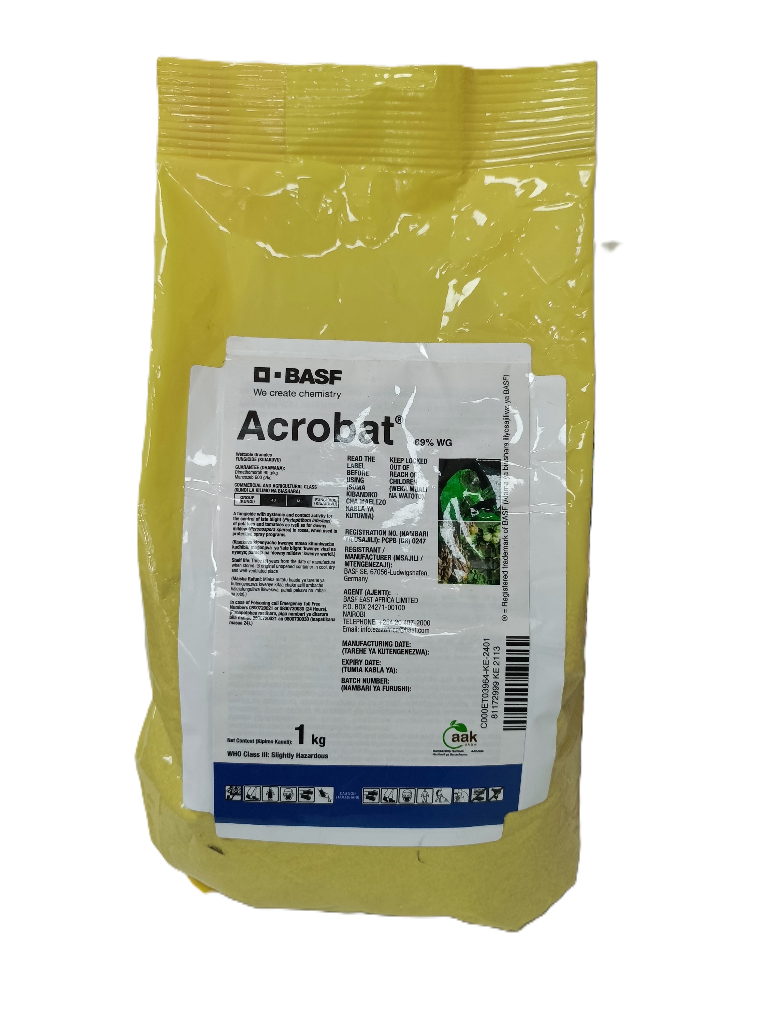 Acrobat® 69% WG Fungicide – 1 kg - BASF Crop Protection Products in Kenya | Mel-Agri