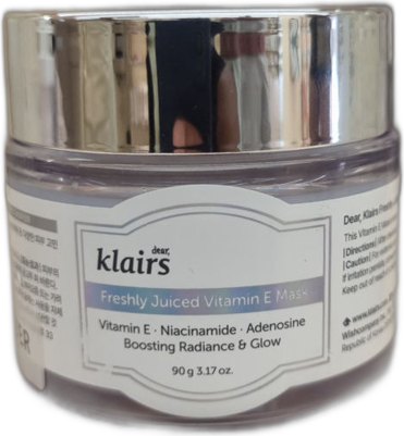 Dear, Klairs Freshly Juiced Vitamin E Mask