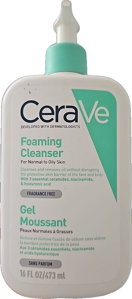 CeraVe Foaming Facial Cleanser for Normal to Oily Skin