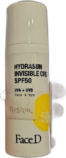 Hydrasun Invisible Cream SPF50