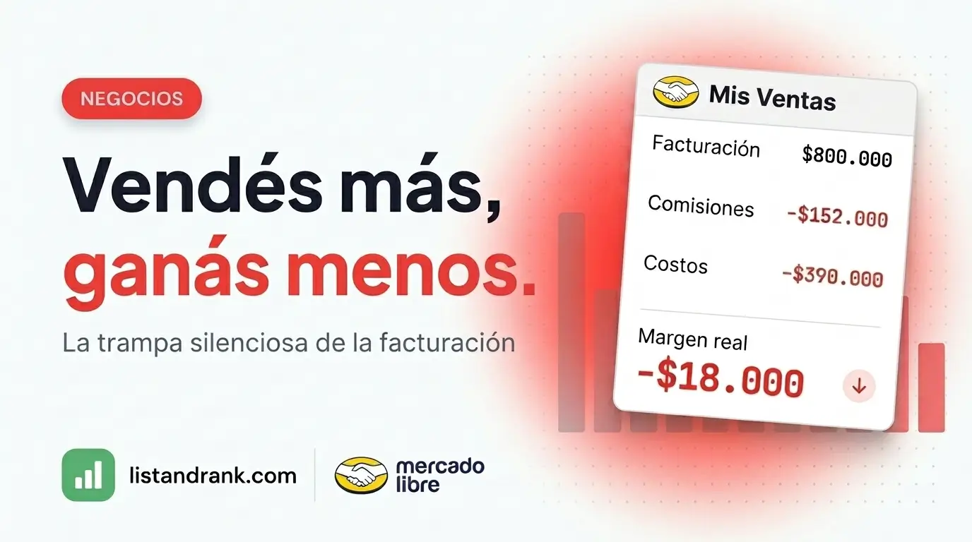 La trampa de la facturación: Por qué vender mucho en Mercado Libre puede llevarte a la quiebra
