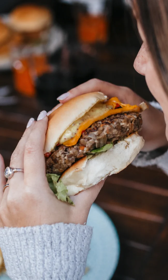 Burger veggie c/fritas