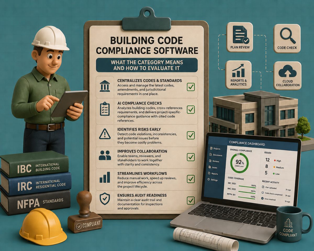Building Code Compliance Software: What the Category Means and How to Evaluate It