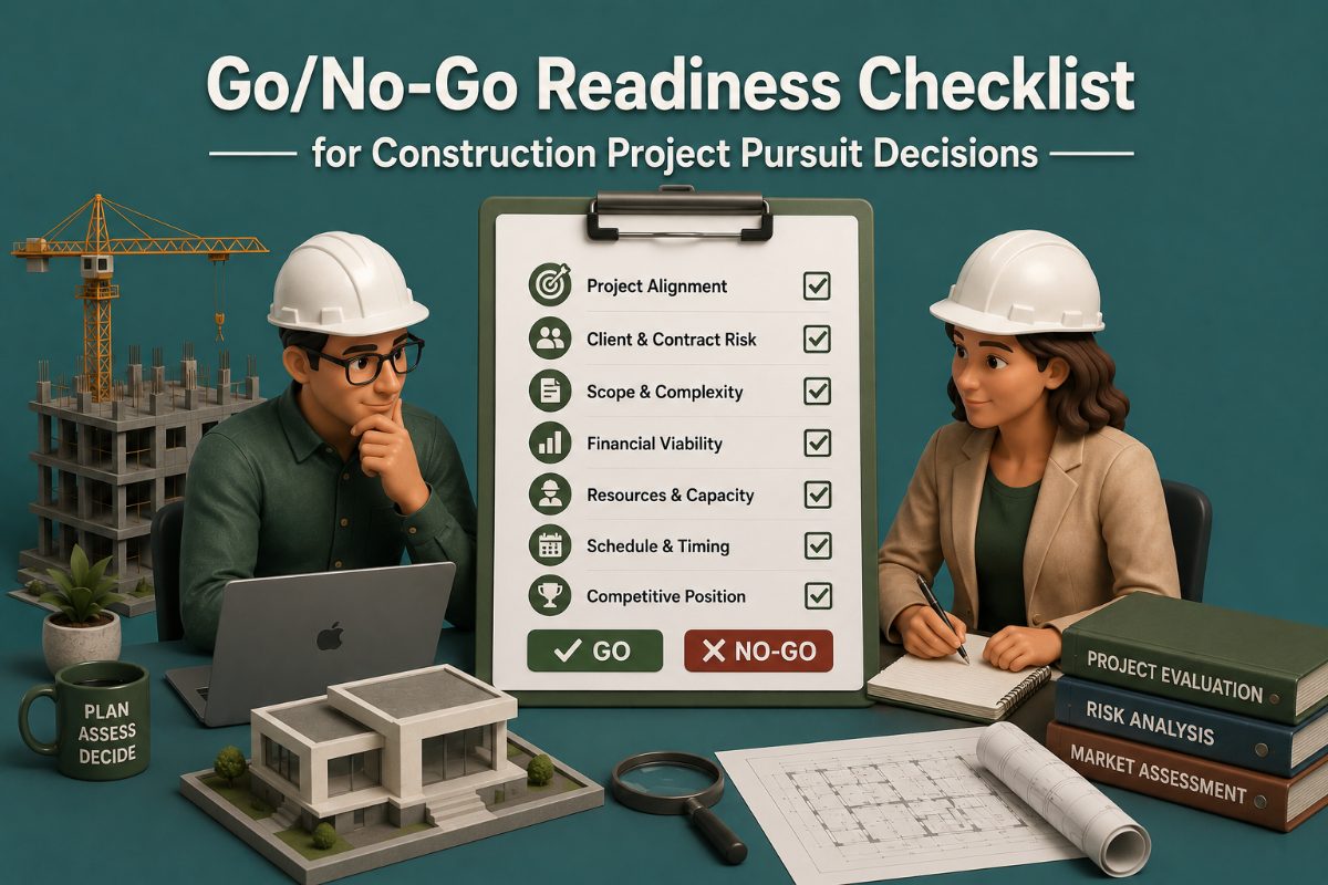 Go/No-Go Readiness Checklist for Construction Project Pursuit Decisions