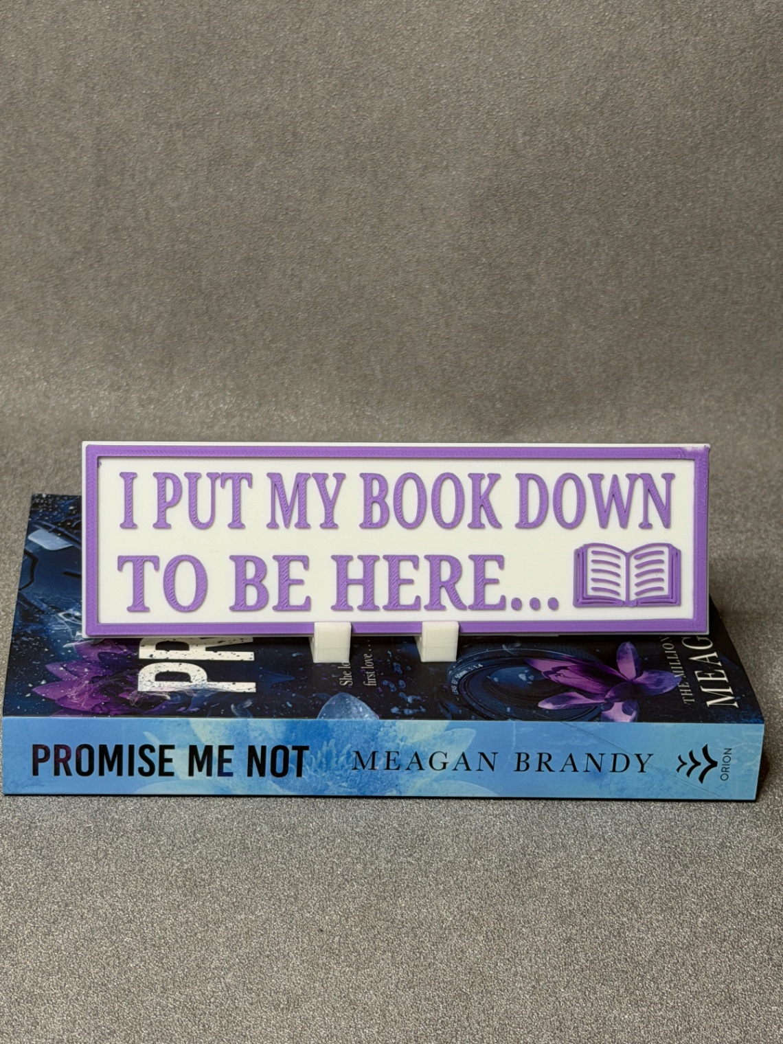 Lentynos ženklas „I Put My Book Down“ - 2