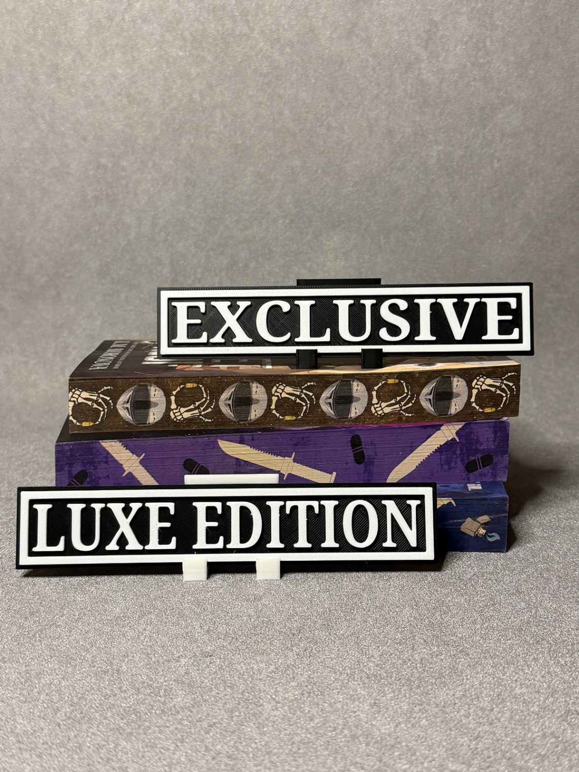 Lentynos ženklai „Exclusive / Luxe Edition“