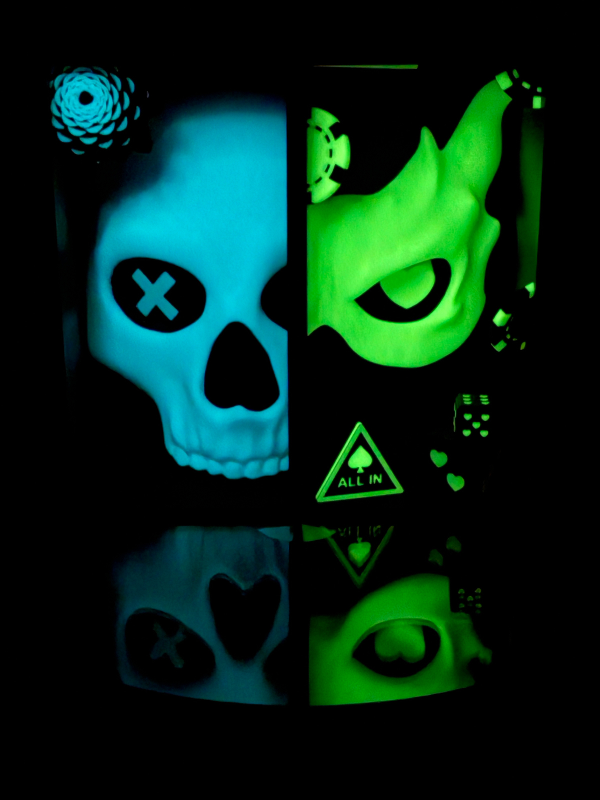 Švytinčių tamsoje Book Nook rinkinys „Josh & Tyler Masks“ - 3