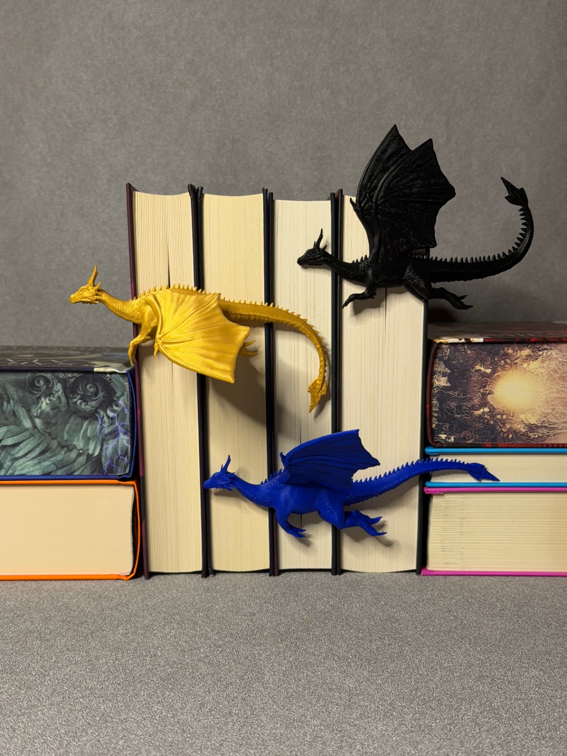 Dekoracijų knygų nugarėlėms rinkinys „Flying Dragons“
