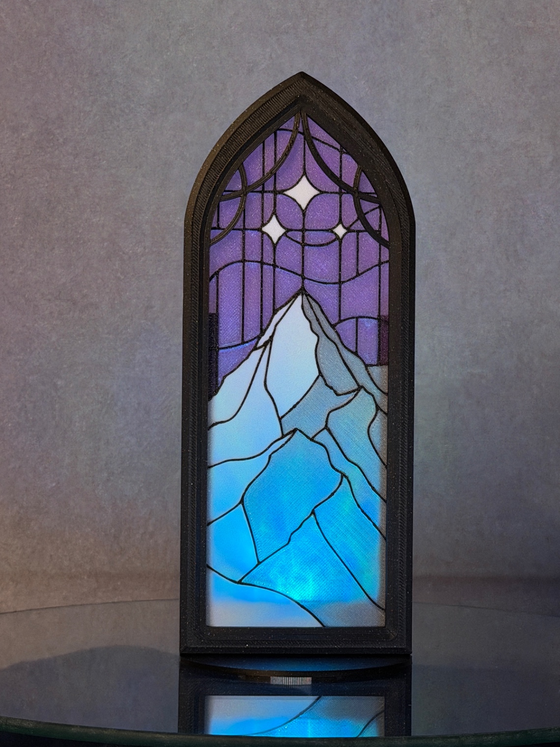 Skirtukų dėžutė-Book Nook „Gothic Window“ (šviečianti dekoracija) - 4