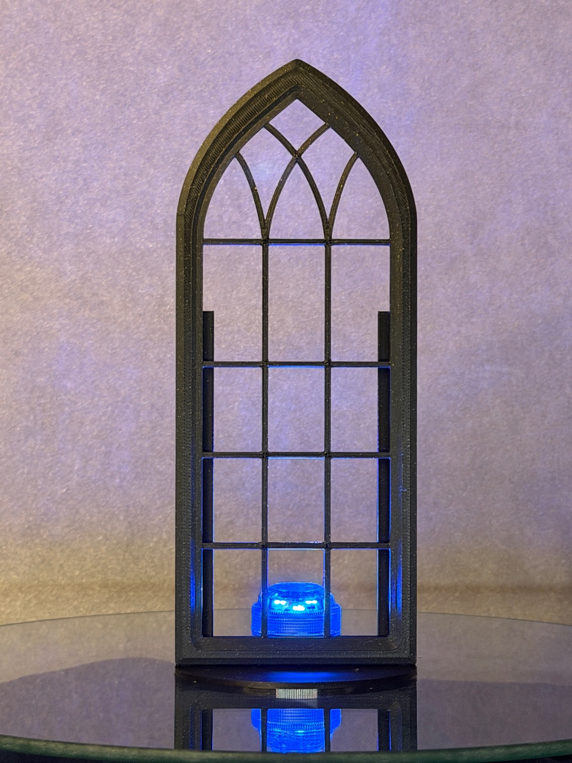 Skirtukų dėžutė-Book Nook „Gothic Window“ (šviečianti dekoracija) - 11