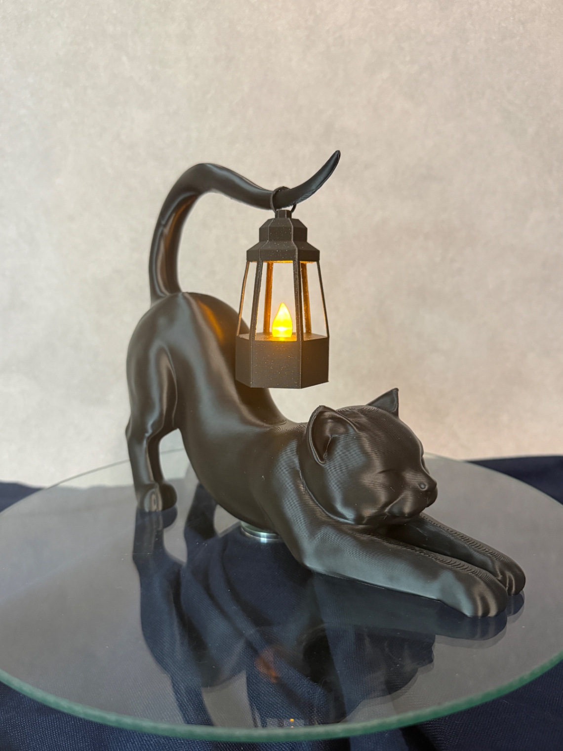 Padidinti nuotrauką Šviečianti dekoracija „Lantern Cat“