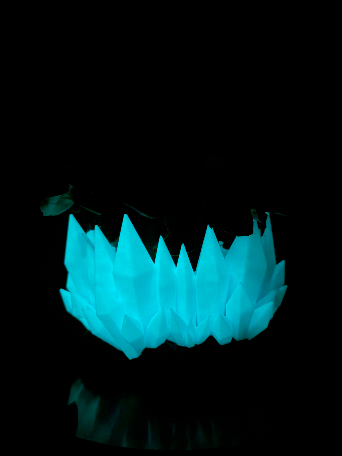 Švytintis tamsoje vazonas „Glowing Crystals“ - 2