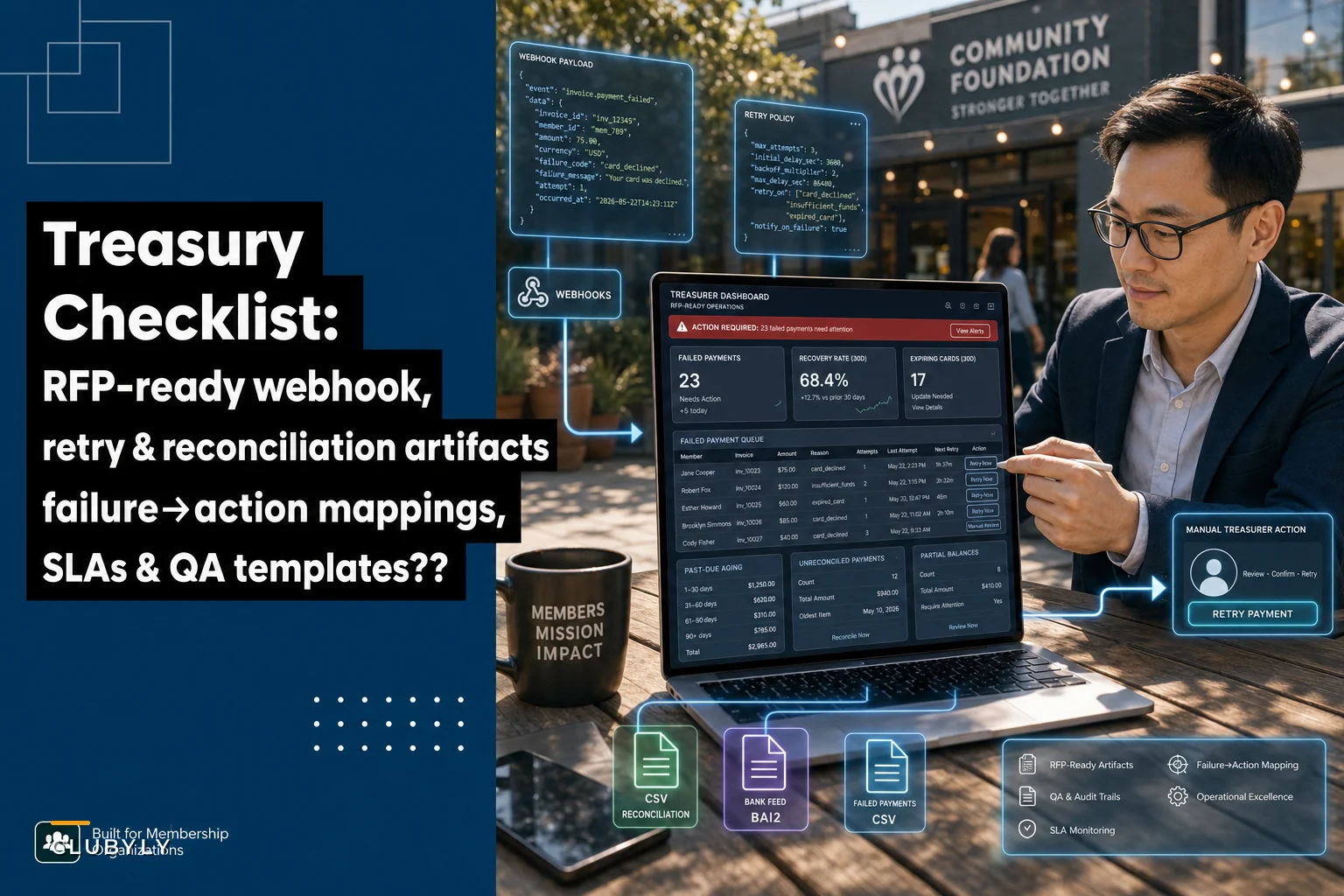 A vendor RFP & integration checklist for automated payment tracking, retries, and treasurer dashboards
