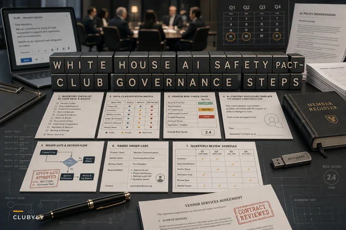 After the White House AI Safety Pact: Practical governance steps clubs must take for responsible AI in member communications