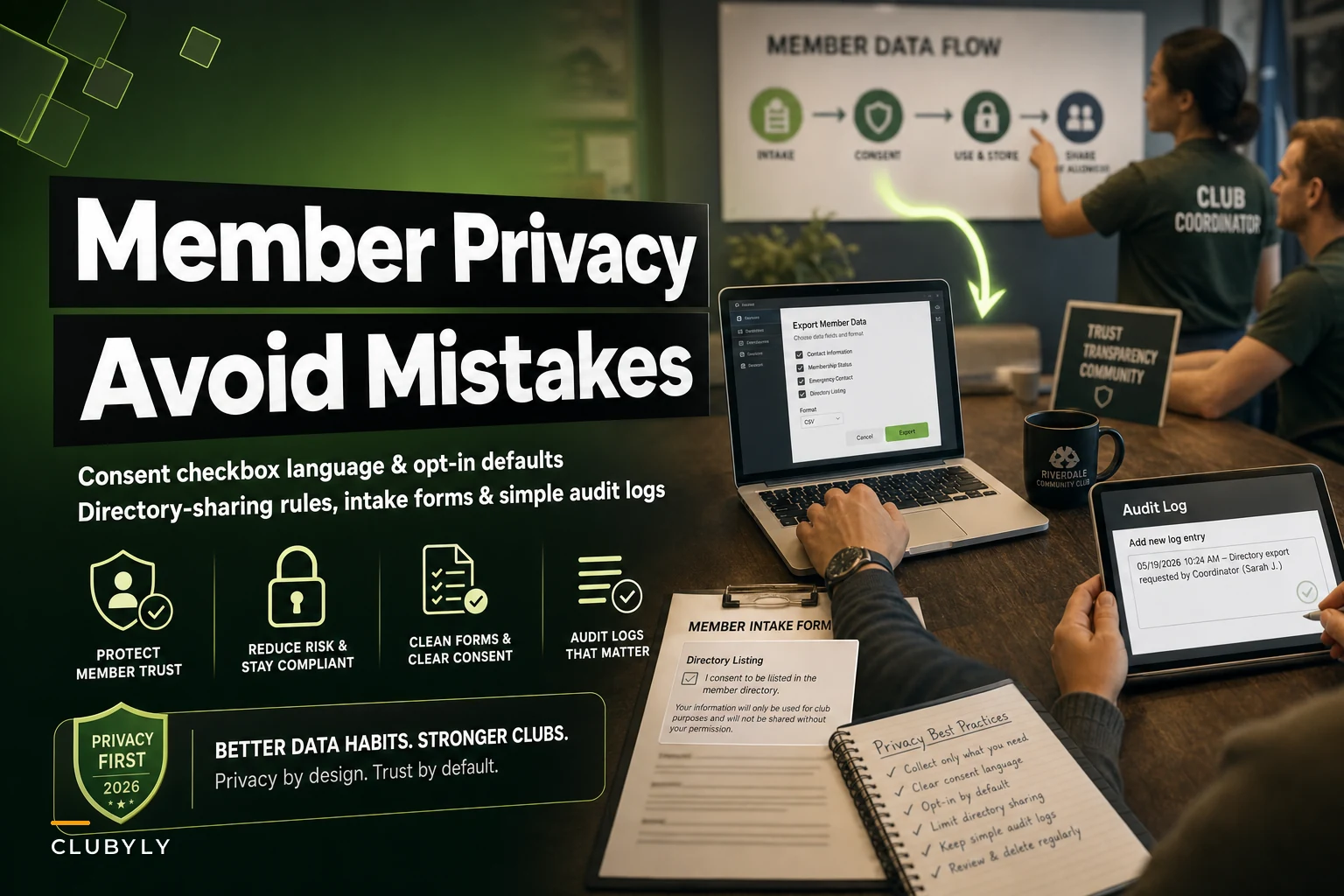 Avoid these member-privacy mistakes: consent workflows, opt-in defaults and directory-sharing rules for clubs