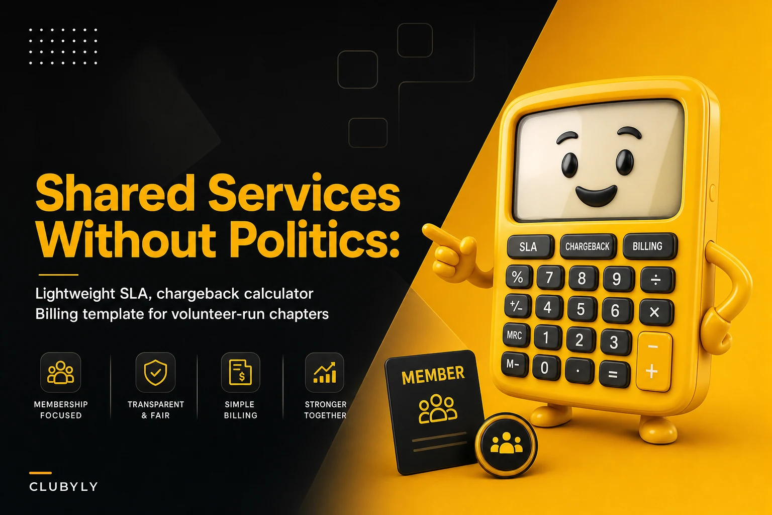 Inter-chapter shared services without the politics: a lightweight SLA, chargeback calculator and billing template for chapters