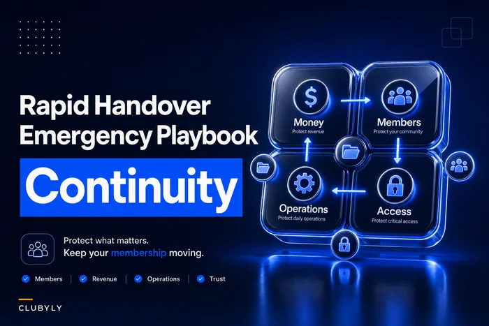 Rapid handover for small clubs: a 72-hour continuity playbook, backups and quick documentation templates
