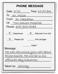 Level A - 2.1.7 - Take, Interpret, Leave Phone Messages, Use Answering Machines