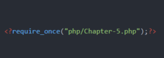 PHP Chapter 5