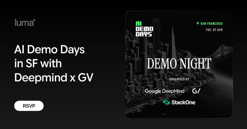 AI Demo Days in SF with Deepmind x GV