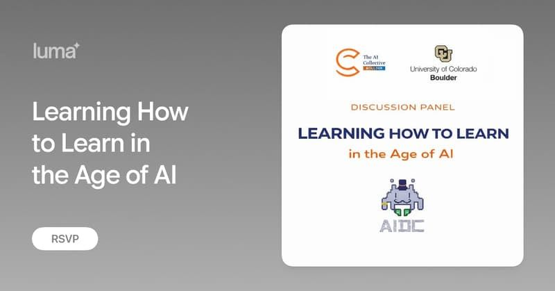 Learning How to Learn in the Age of AI