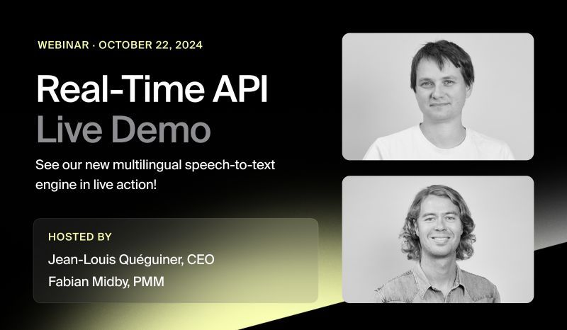 🇫🇷  Real-time AI API Launch Event