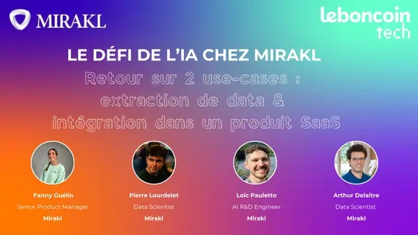 🇫🇷 Brown Bag Lunch @leboncoin tech :  le défi de l'IA chez Mirakl