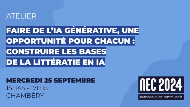 Atelier sur l'opportunité de l'IA génératives 🇫🇷