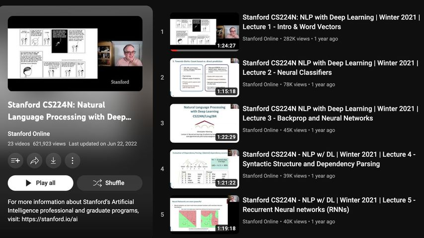 Stanford CS224N: NLP with Deep Learning