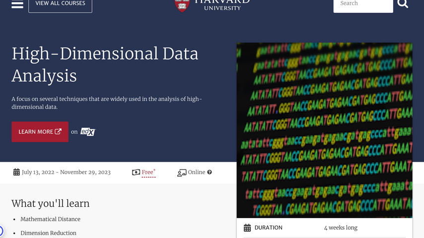 High-Dimensional Data Analysis