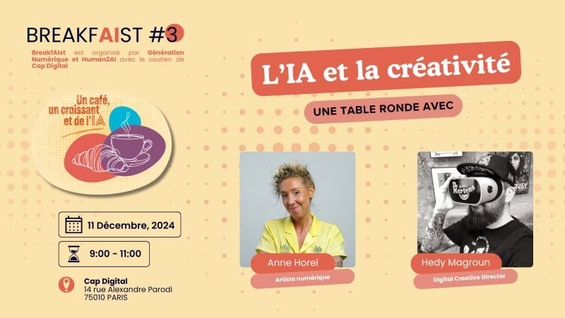 🇫🇷 BreakfAIst #3 : l’IA et la créativité