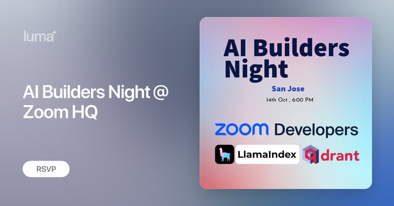 🇺🇸 AI Builders Night @ Zoom HQ