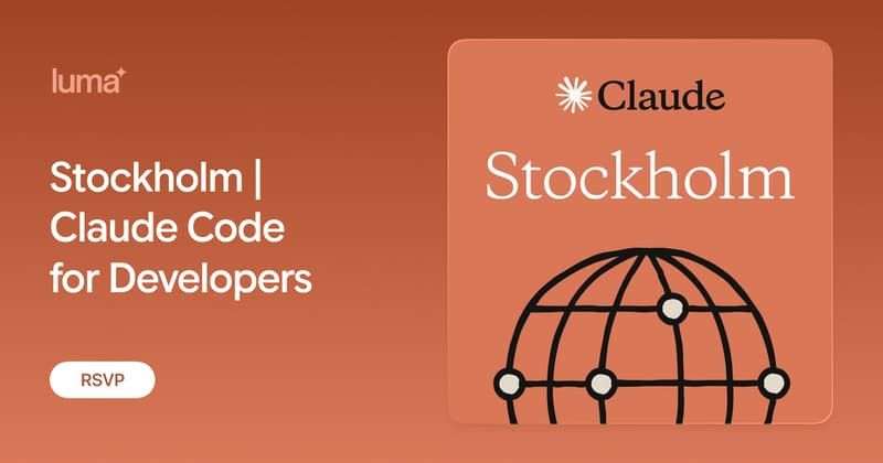 Stockholm | Claude Code for Developers