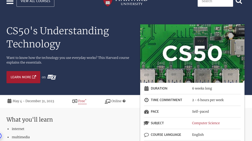 CS50's Understanding Technology