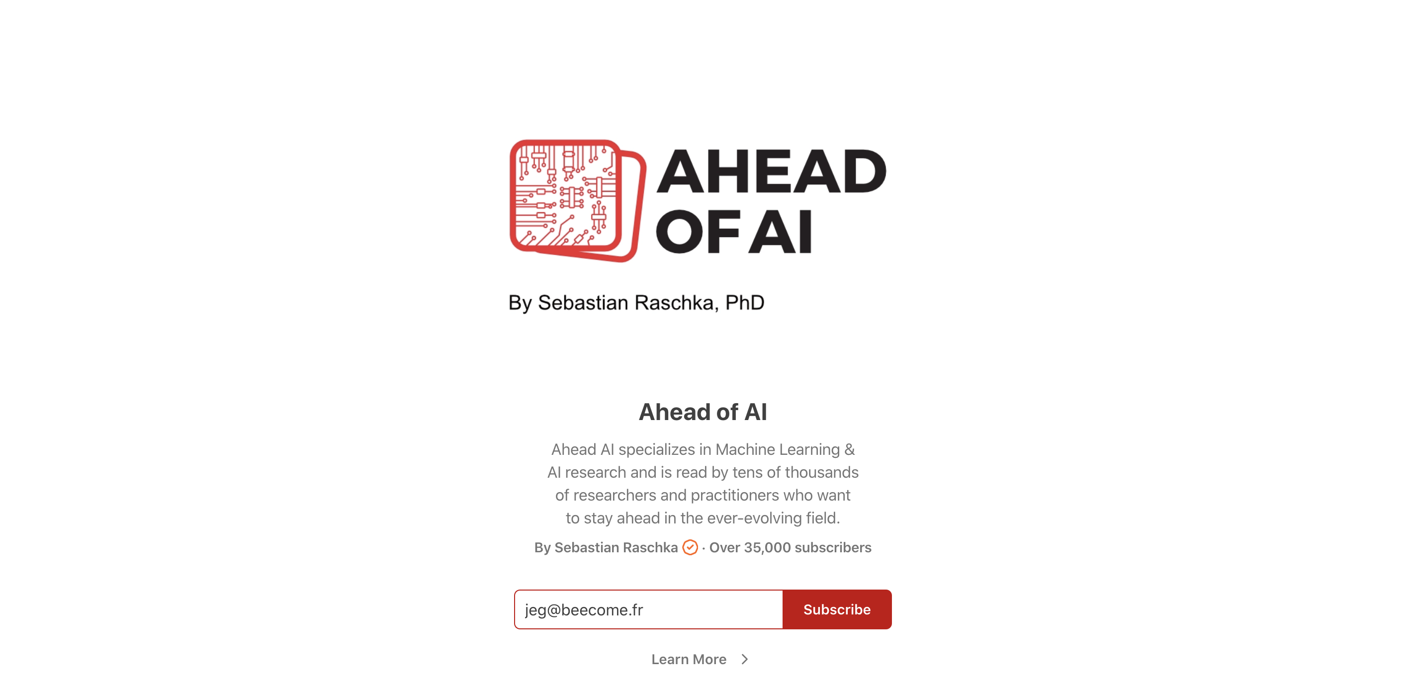 Ahead of AI