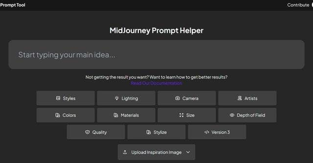 MidJourney Prompt Helper