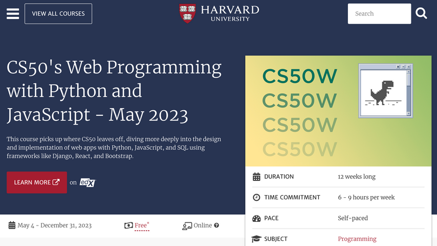 CS50's Web Programming with Python and JavaScript