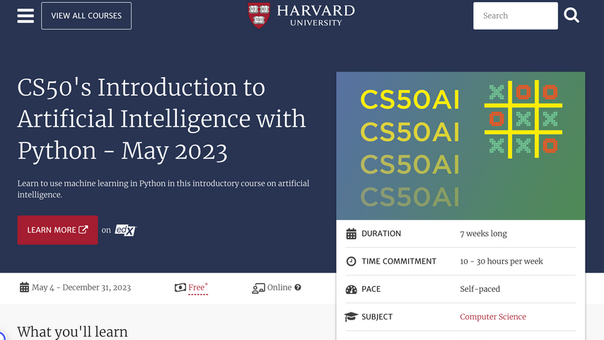 CS50's Introduction to Artificial Intelligence with Python