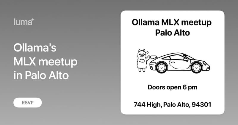 Ollama's MLX meetup in Palo Alto