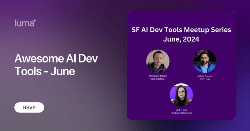 Awesome AI Dev Tools - June (🇺🇸)
