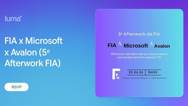 FIA x Microsoft x Avalon (5ᵉ Afterwork FIA)