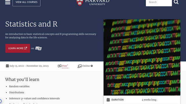 Statistics and R
