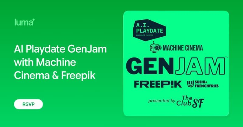 AI Playdate GenJam with Machine Cinema & Freepik