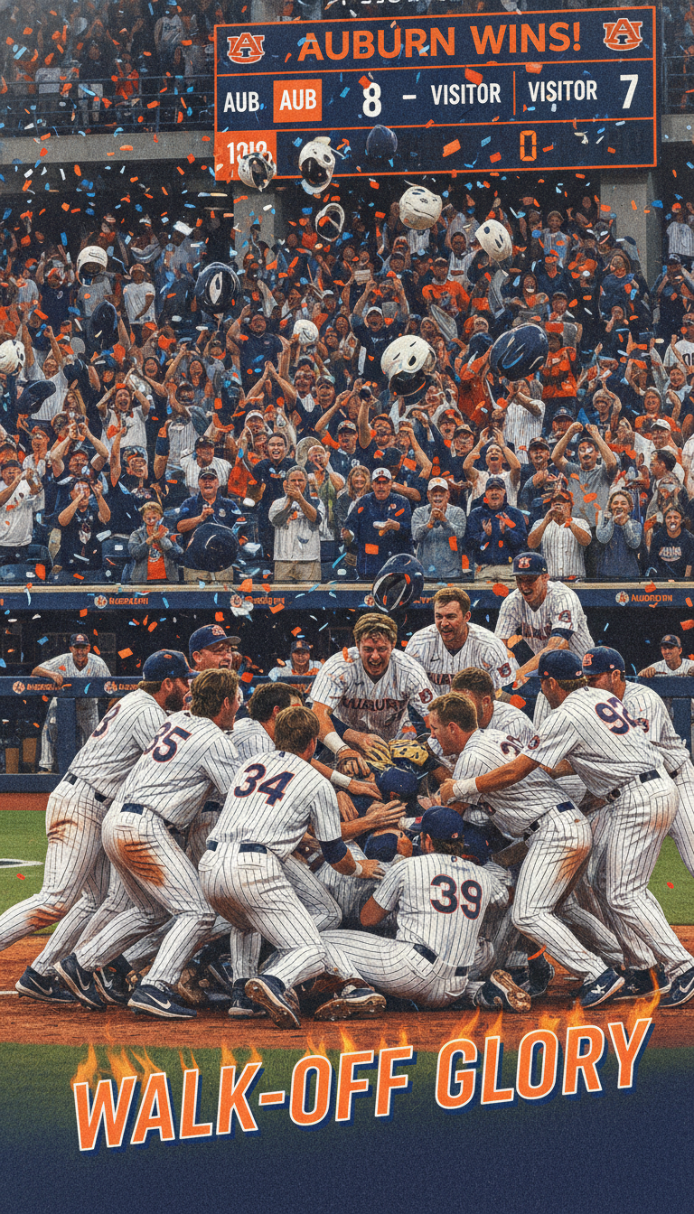 That’s why this finish felt so insane. Auburn’s walk-off wasn’t just lucky. It showed how, in a tight system, everything can stay stable until one fragile moment snaps and the whole story changes.