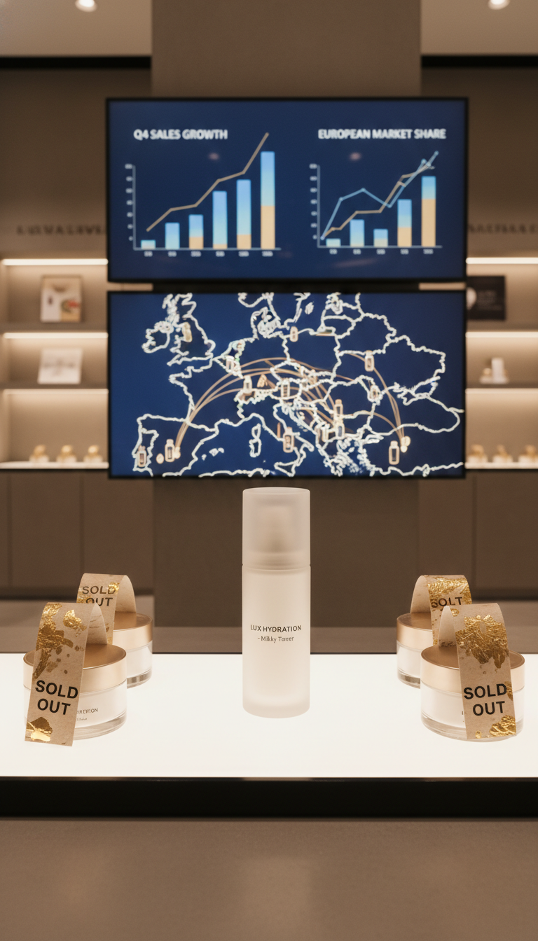 And the scale is wild. Byoma’s milky toner became a category leader and helped drive 44% year-over-year brand sales growth. In Europe, milky toners helped push new toner launches up 76%.