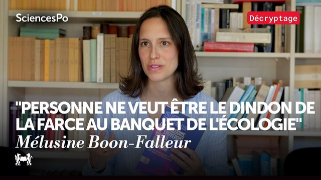 « Personne ne veut être le dindon de la farce au banquet de l'écologie » - Entretien avec Mélusine Boon-Falleur