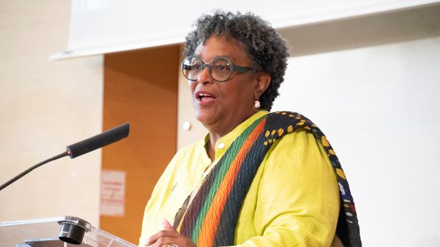 Mia Mottley, Prime Minister of Barbados © R. Toyama Chaves / Sciences Po