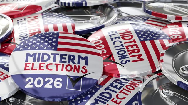 Insignes ronds des élections de mi-mandat américaines de 2026